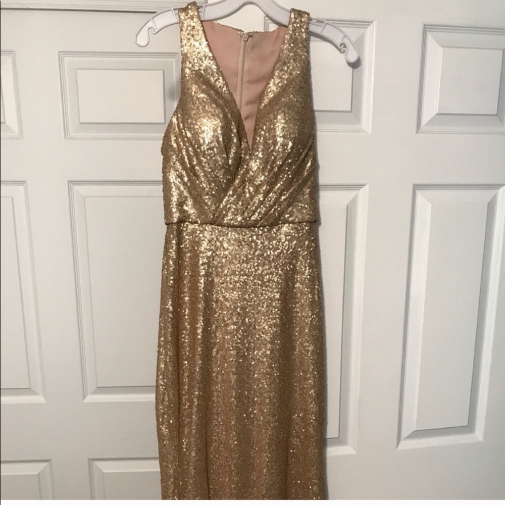 Gold Bridesmaid Dress